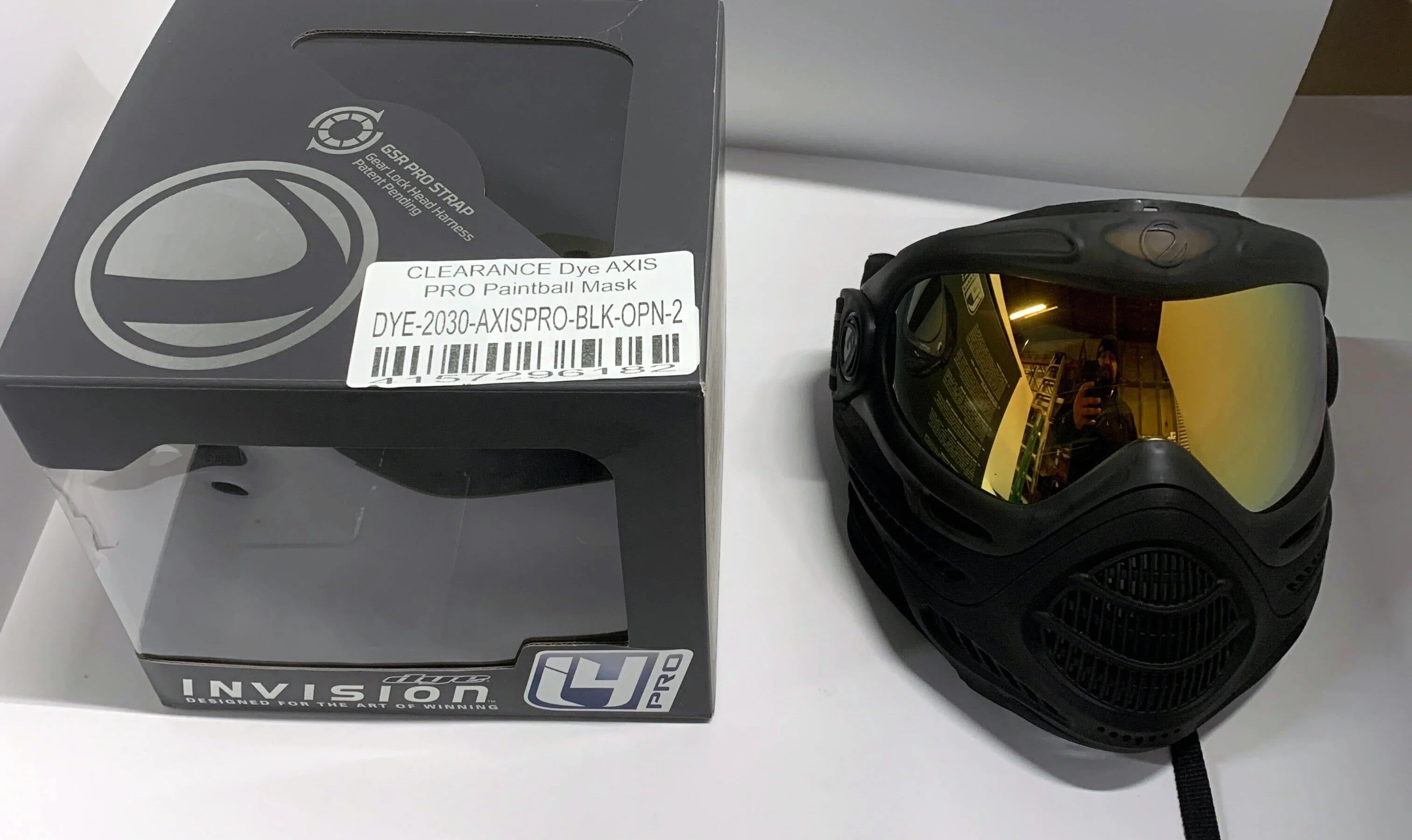 CLEARANCE Dye AXIS PRO Thermal Anti-Fog Paintball Mask Goggles - Black Fade Bronze