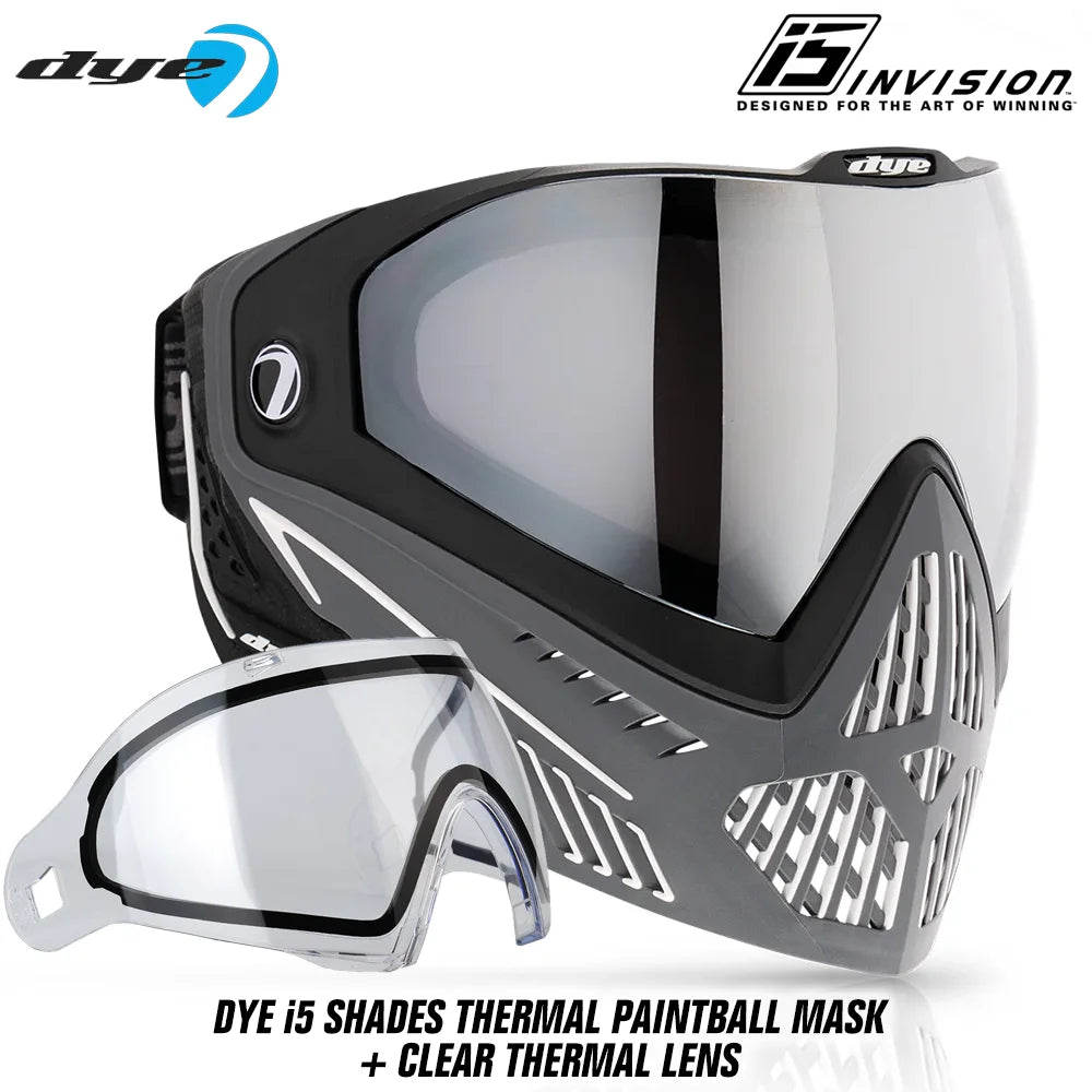 DYE i5 Thermal Paintball Mask Goggles With GSR Pro Strap