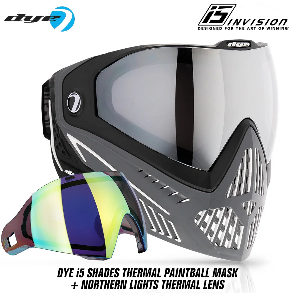 DYE i5 Thermal Paintball Mask Goggles With GSR Pro Strap