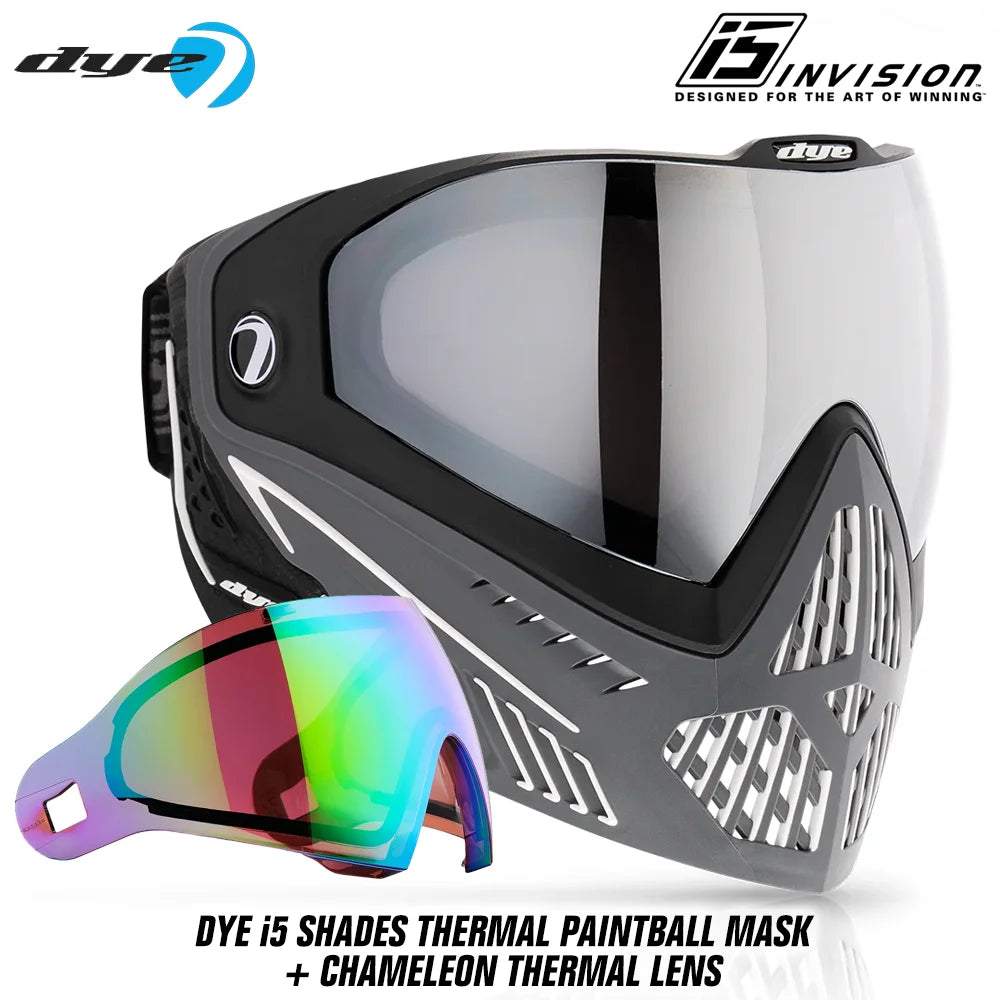 DYE i5 Thermal Paintball Mask Goggles With GSR Pro Strap