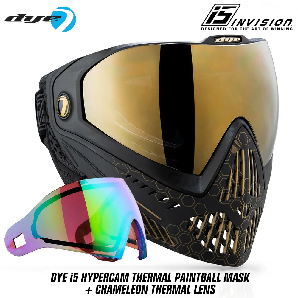 DYE i5 Thermal Paintball Mask Goggles With GSR Pro Strap