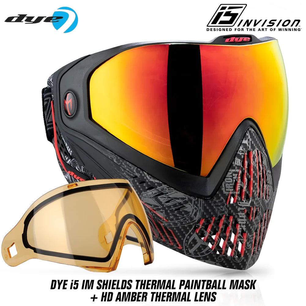 DYE i5 Thermal Paintball Mask Goggles With GSR Pro Strap