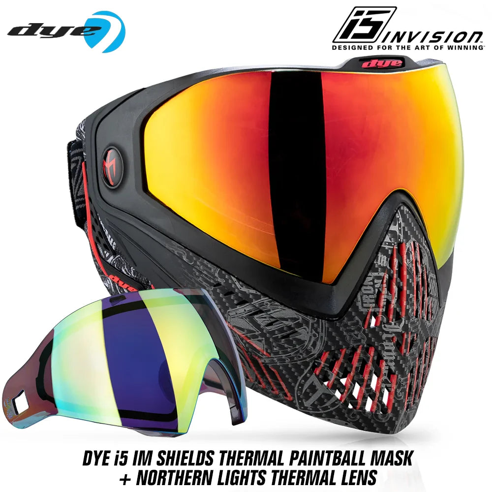 DYE i5 Thermal Paintball Mask Goggles With GSR Pro Strap