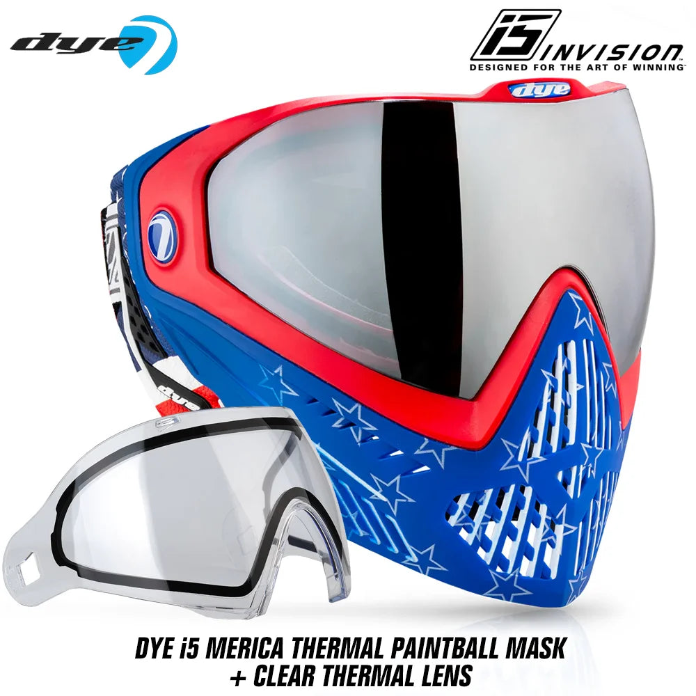 DYE i5 Thermal Paintball Mask Goggles With GSR Pro Strap
