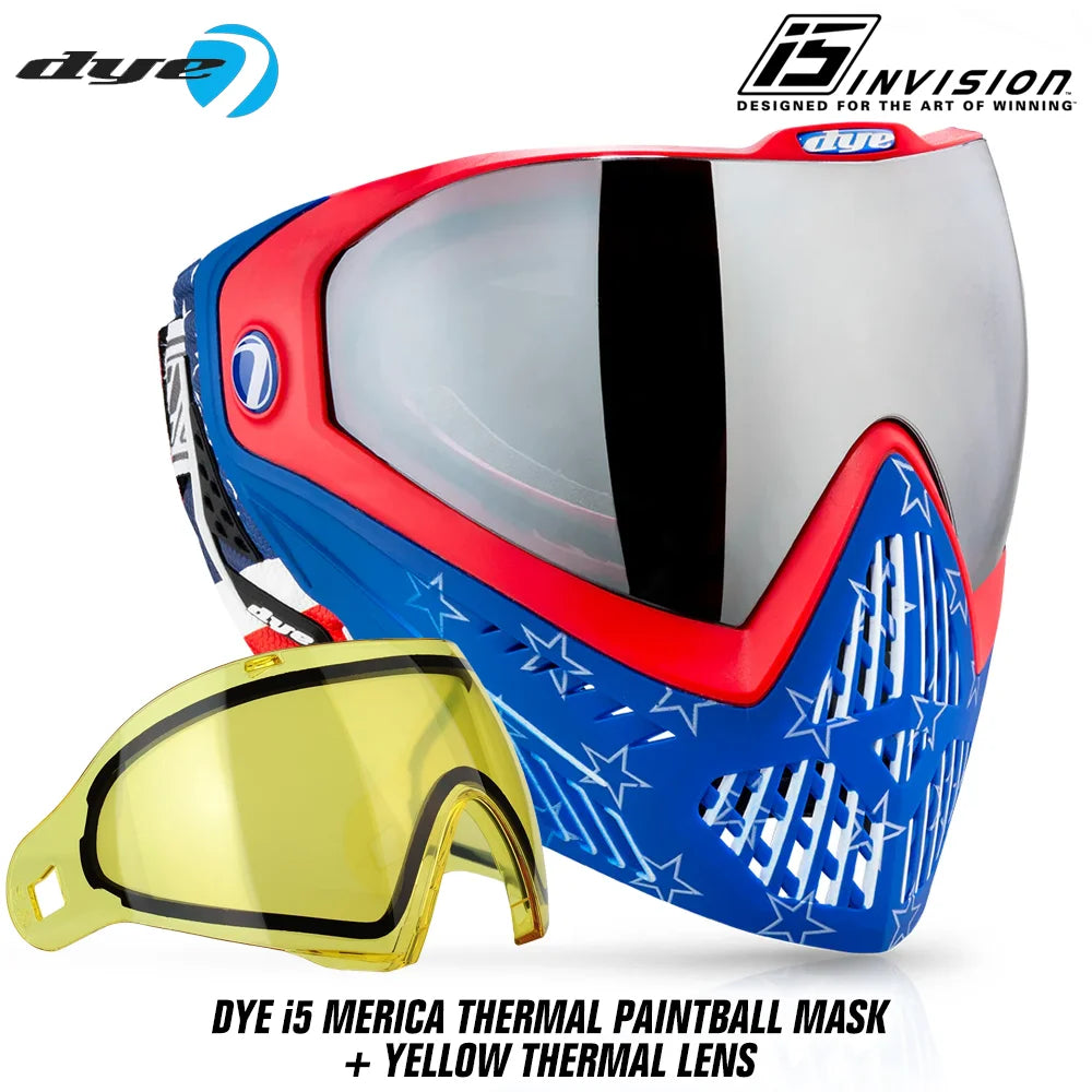 DYE i5 Thermal Paintball Mask Goggles With GSR Pro Strap