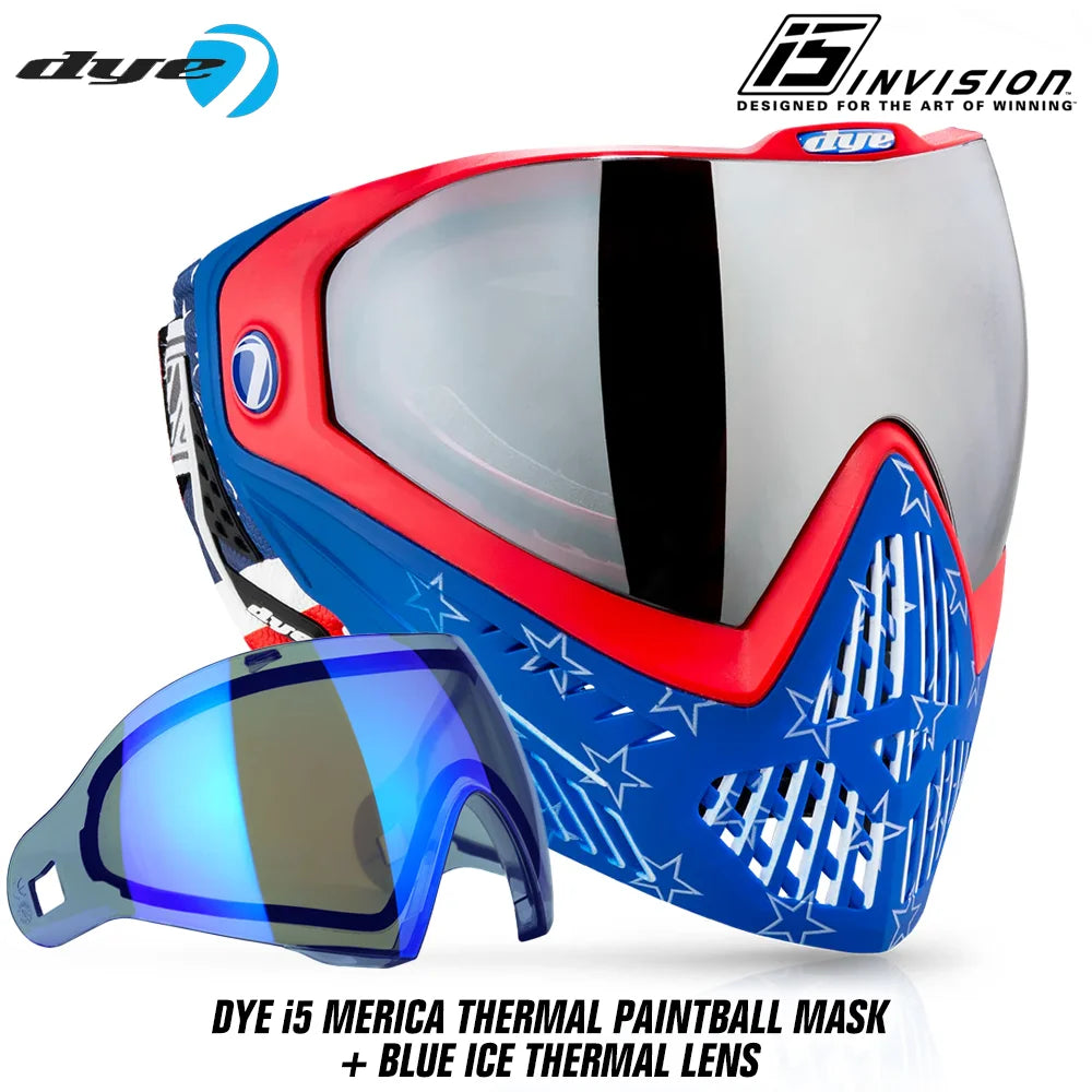 DYE i5 Thermal Paintball Mask Goggles With GSR Pro Strap