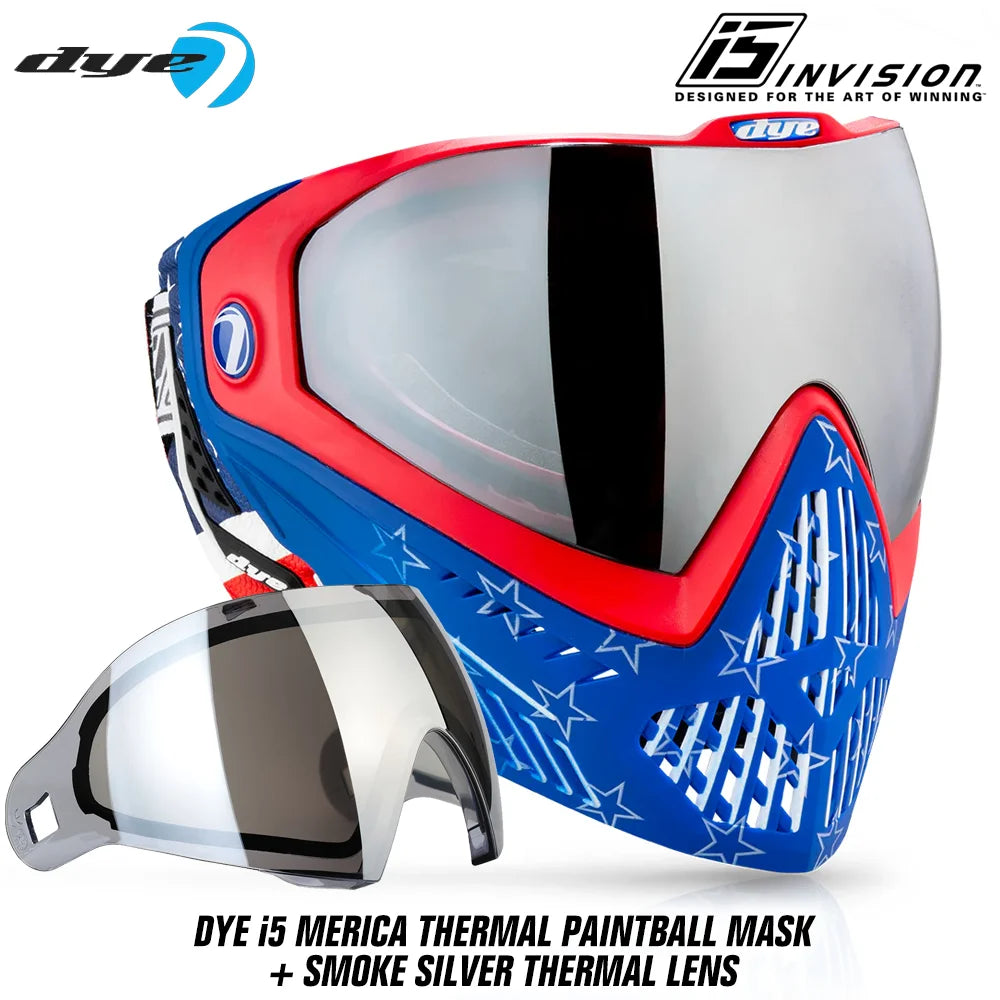DYE i5 Thermal Paintball Mask Goggles With GSR Pro Strap