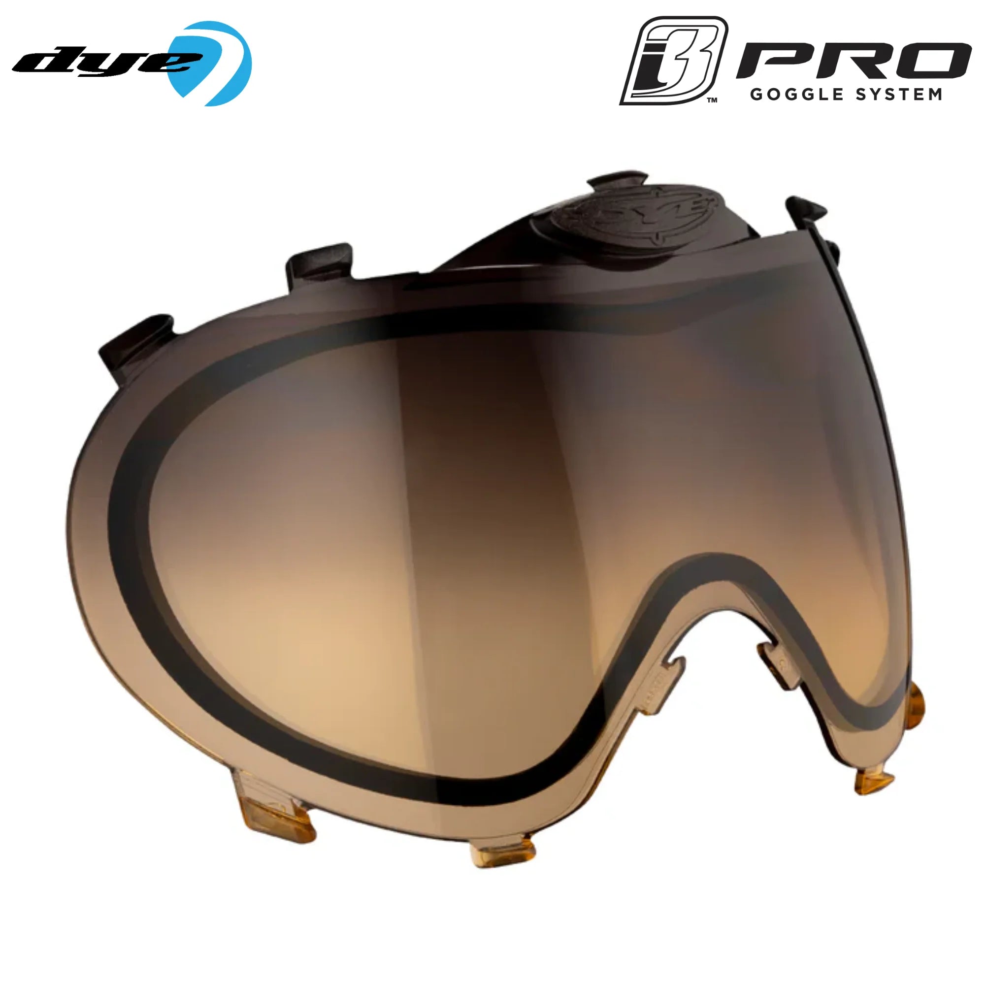 DYE i3 Pro Thermal Lens – Anti-Fog Replacement Goggle Lens Blue Ice color, mask lens, anti fog clarity, for clear vision, rear angle