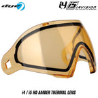 Dye i4 / i5 Thermal Mask Replacement Lens Smoke / Dyetanium Gold color, mask lens, anti fog clarity, for clear vision, rear angle