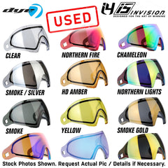 CLEARANCE USED Dye I4 / I5 Paintball Mask Thermal Replacement Lens | Choose Color