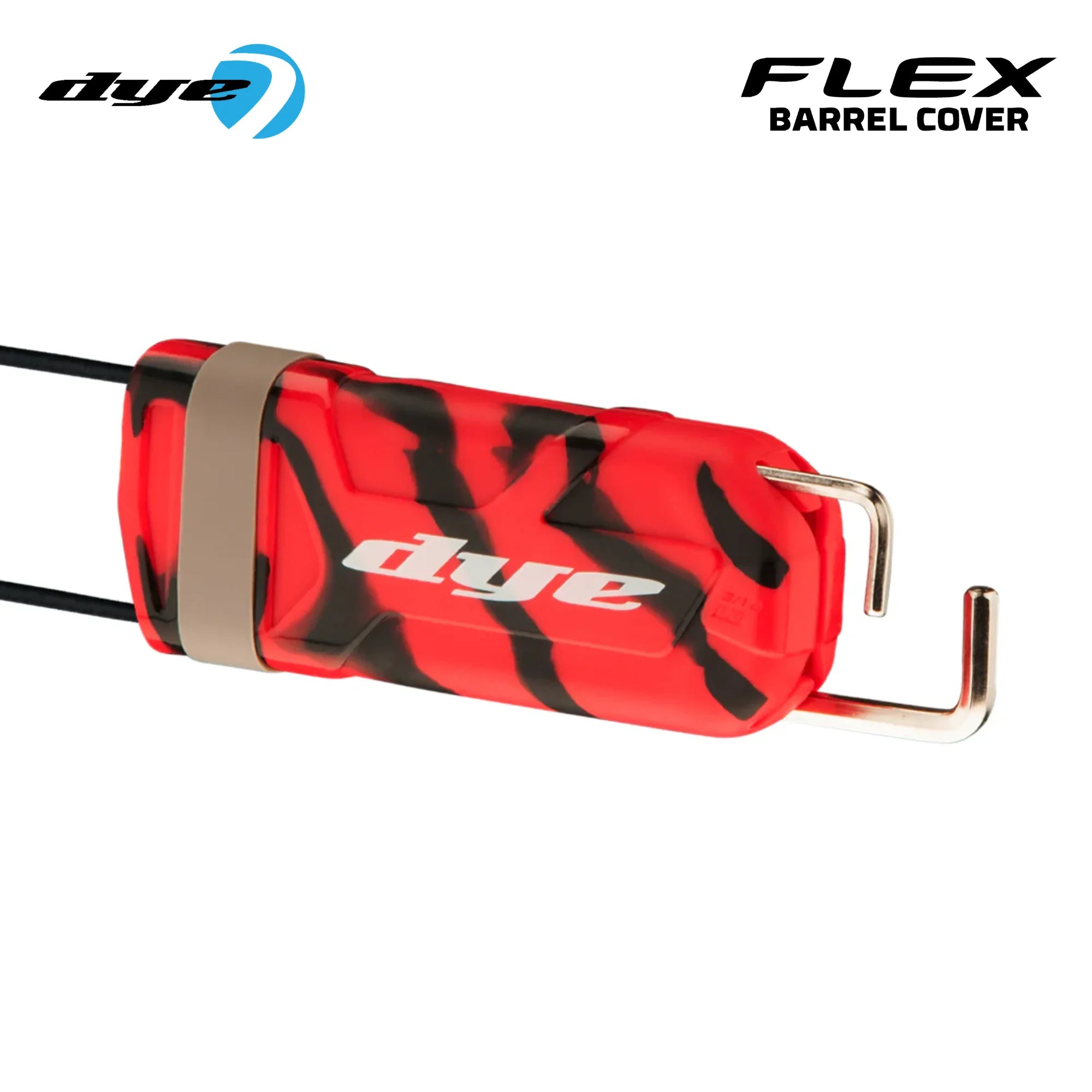 DYE Flex TWST Barrel Cover Sock – Safety Dyelucent Clear color, marker barrel, smooth bore performance, for tighter groupings, kit layout