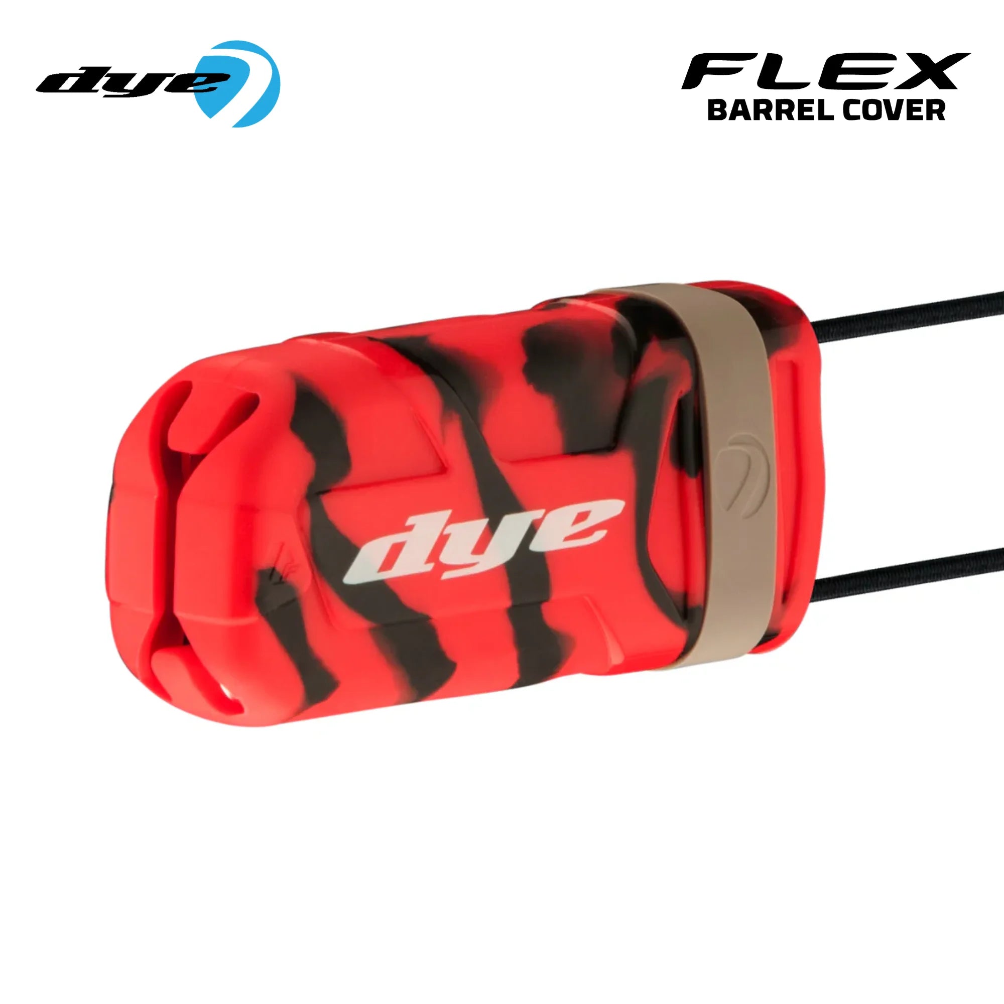 DYE Flex TWST Barrel Cover Sock – Safety Barrel std config, marker barrel, accurate shot control, for tighter groupings, studio view