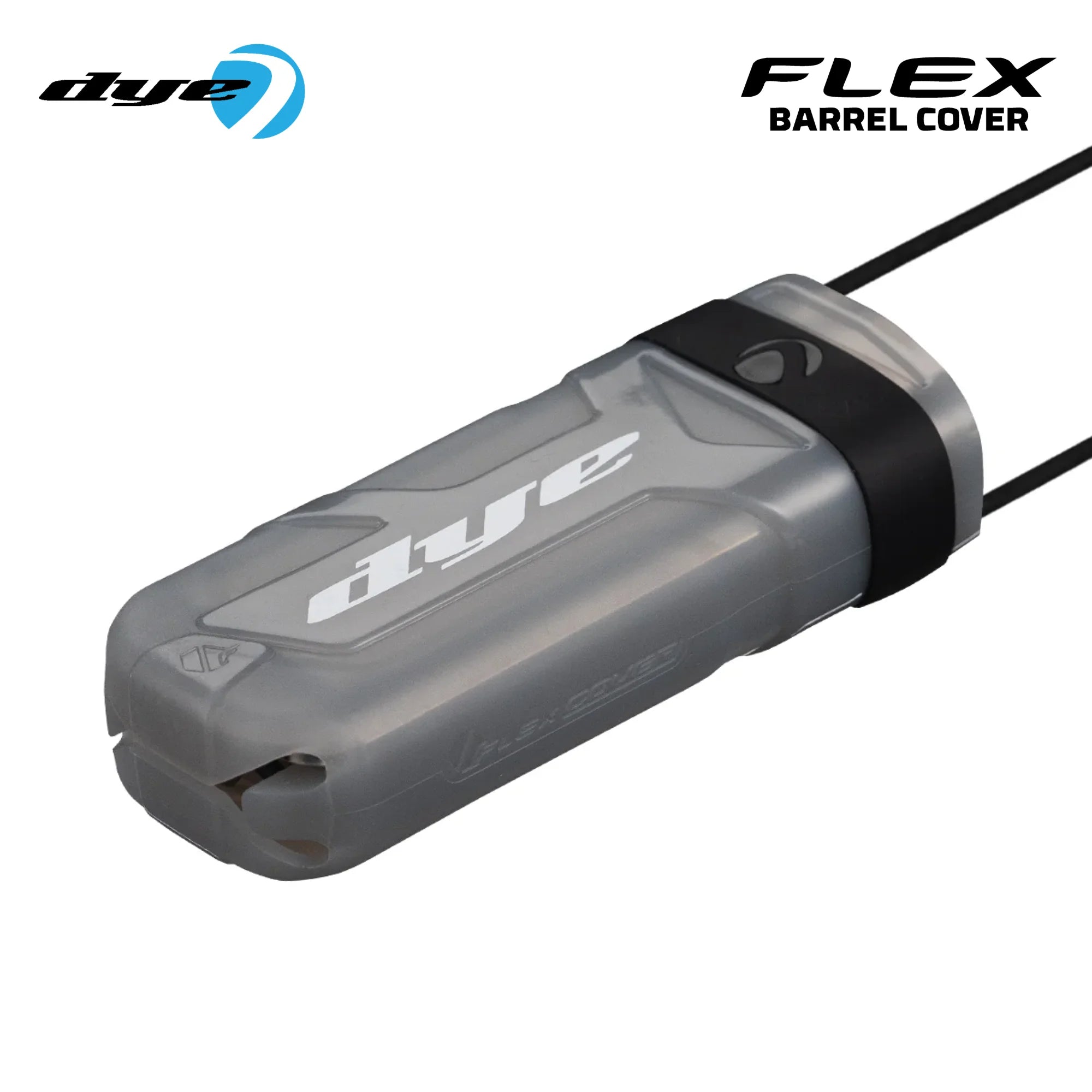 DYE Flex TWST Barrel Cover Sock – Safety Barrel std config, marker barrel, improved consistency, for tighter groupings, shell view