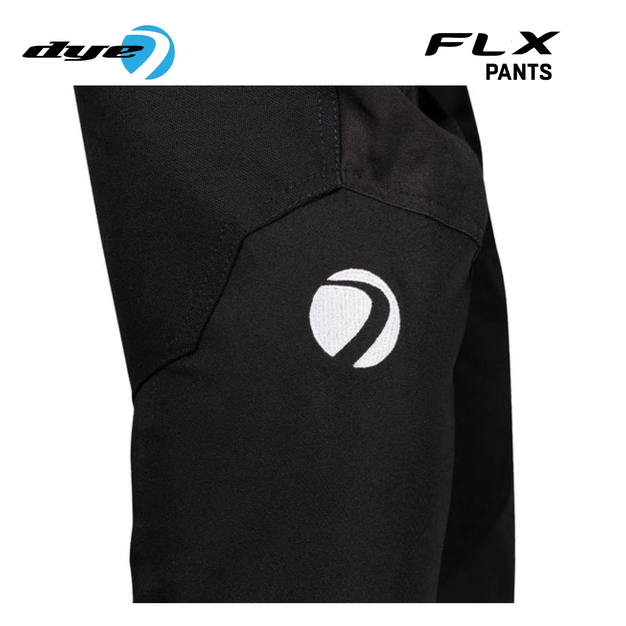 DYE FLX Paintball Pants - Black/Grey | Lightweight Mobility, Breathability & Reinforced Protection