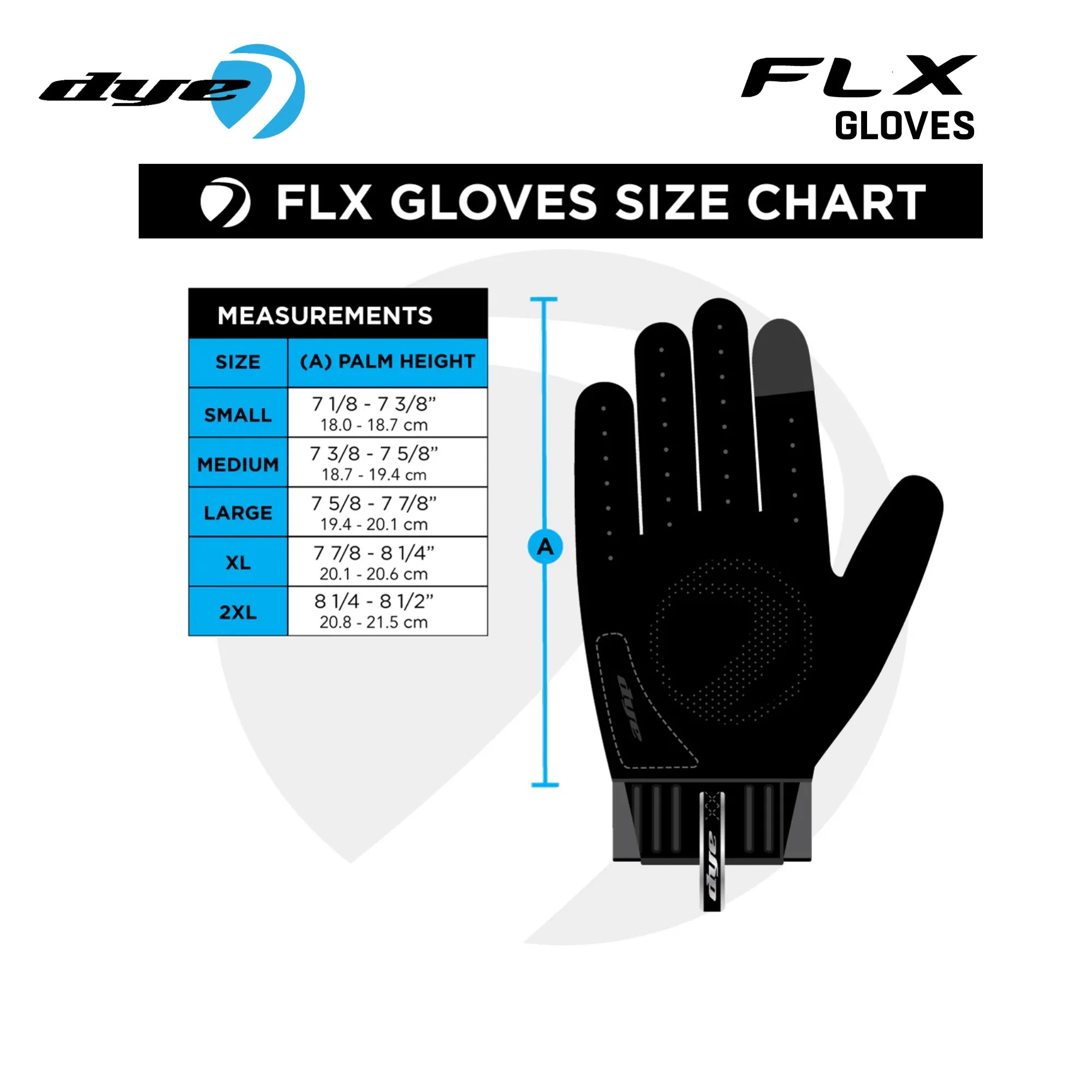 DYE FLX Forged paintball gloves in black and grey angled view