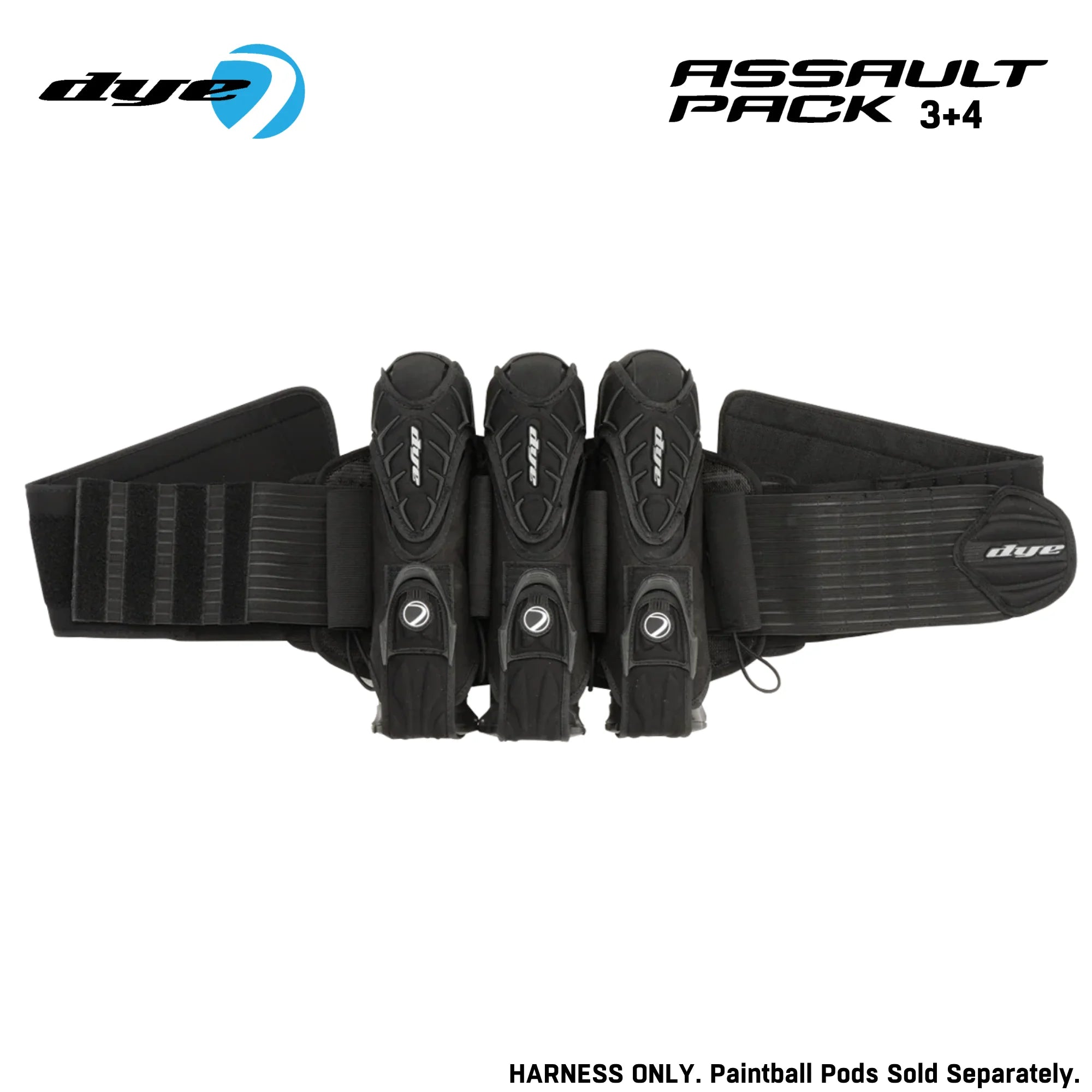Dye Assault Paintball Harness Pod Pack – 3+4 / 4+5 Capacity