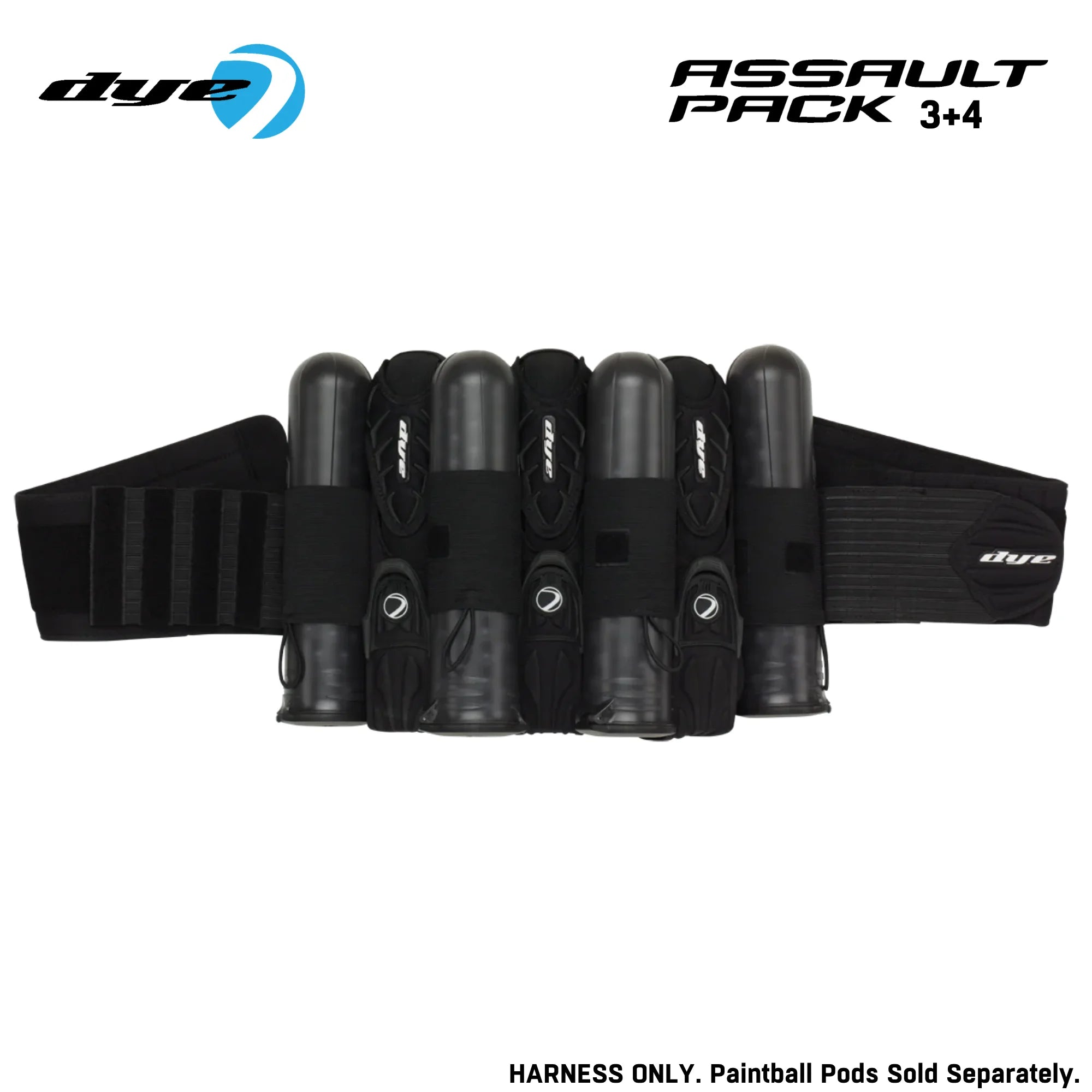 Dye Assault Paintball Harness Pod Pack – 3+4 / 4+5 Capacity