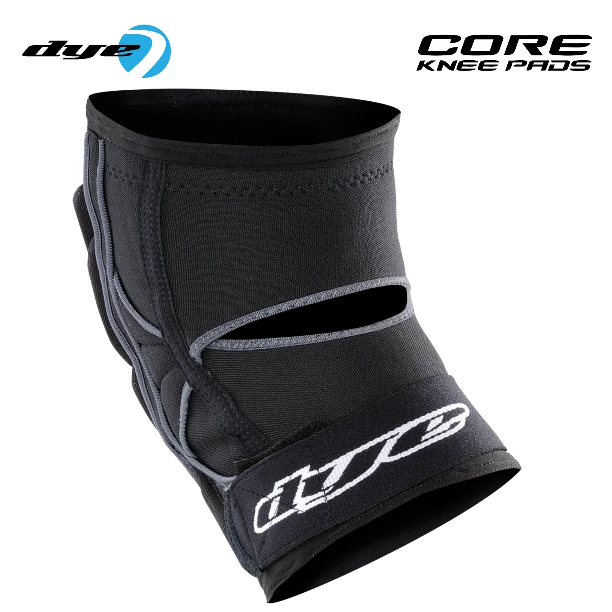 DYE Performance Knee Pads – Protective Slide and Impact Medium size, knee pads, stable knee support, for diving and crawling, front angle