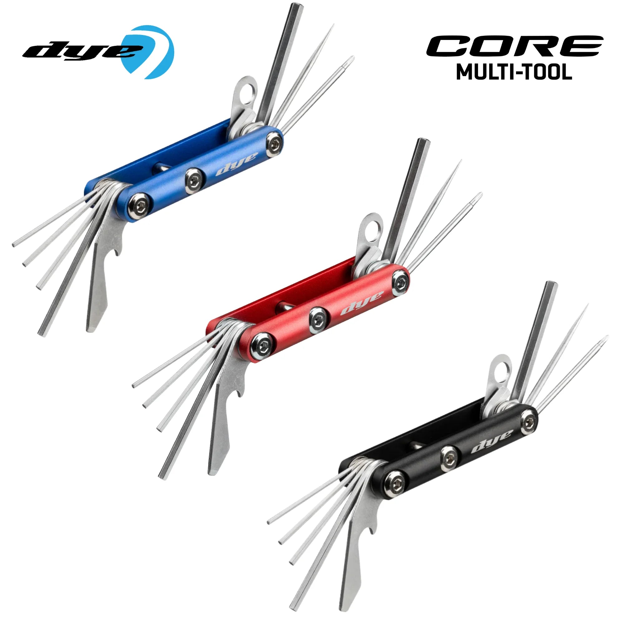 Dye Core Multi Tool – Compact Marker Repair and Adjustment Tool Black color, marker, accurate marker control, for woodsball play, hero view