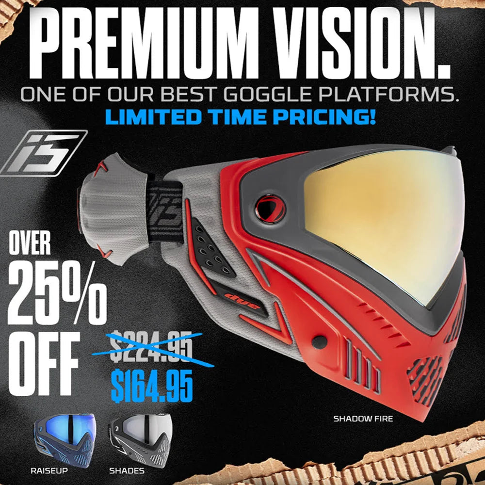 Dye i5 Thermal Paintball Mask Goggles With GSR Pro Strap
