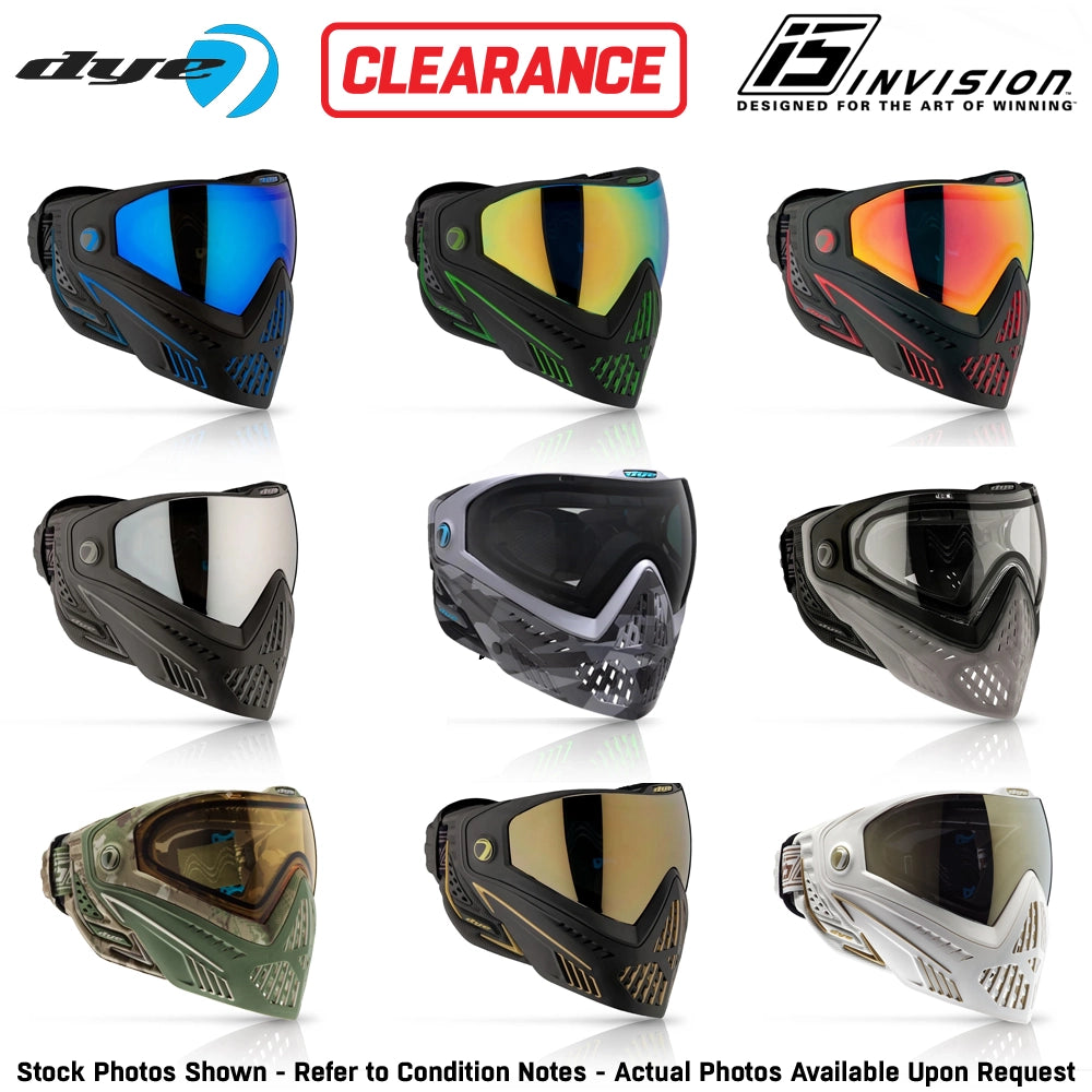 CLEARANCE DYE i5 Thermal Paintball Mask Goggles – GSR Pro Strap | Open Box / Used