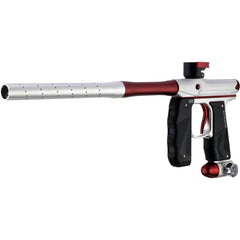 Empire Mini GS Electronic Paintball Gun Marker | Full Auto | Tournament Ready - Dust Silver / Red