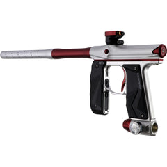 Empire Mini GS Electronic Paintball Gun Marker | Full Auto | Tournament Ready - Dust Silver / Red