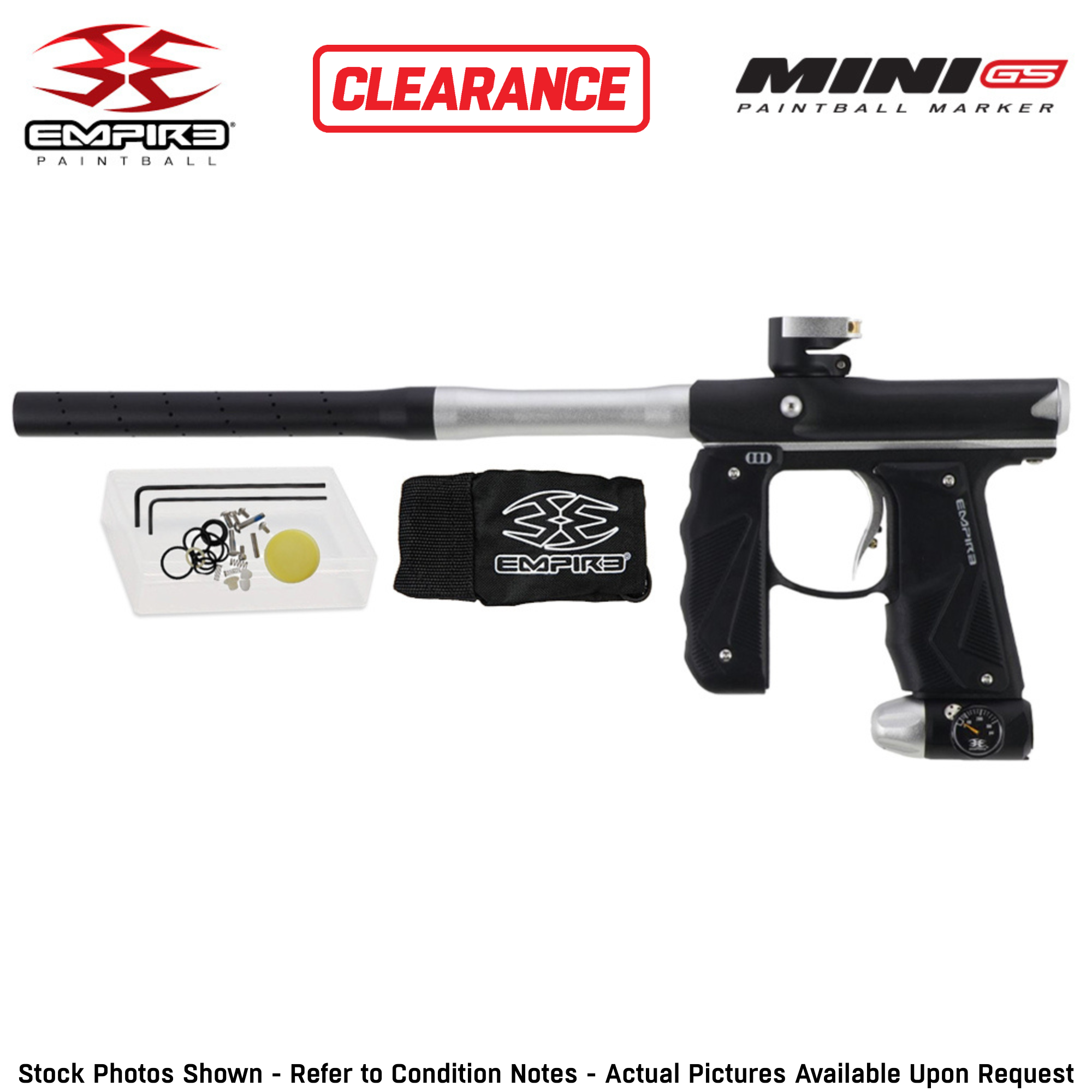 CLEARANCE Empire Mini GS Electronic Paintball Gun Marker - Full Auto | Tournament Ready - OPEN BOX / USED