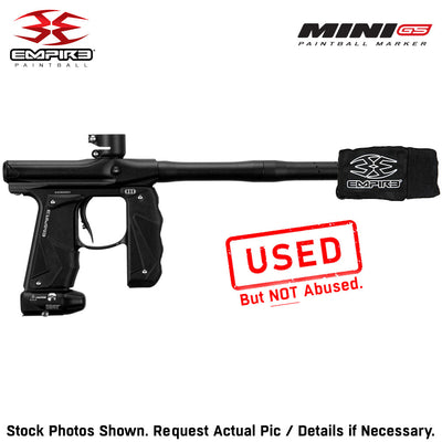 CLEARANCE Empire Mini GS Electronic Paintball Gun .68 Caliber - Full Auto - Dust Black 2-pc Barrel | USED But Not Abused