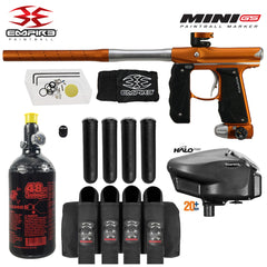 Empire Mini GS Full Auto Paintball Gun Marker w/ 48/3000 HPA Tank, Empire Halo Too Loader, 4-Pod Harness & (4) Pods Starter Package Empire