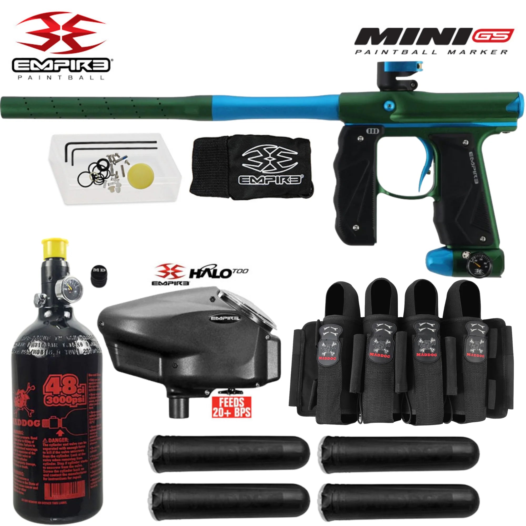 Empire Mini GS Electronic Paintball Marker Packages (HPA Kits)