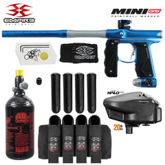 Empire Mini GS Full Auto Paintball Gun Marker w/ 48/3000 HPA Tank, Empire Halo Too Loader, 4-Pod Harness & (4) Pods Starter Package Empire