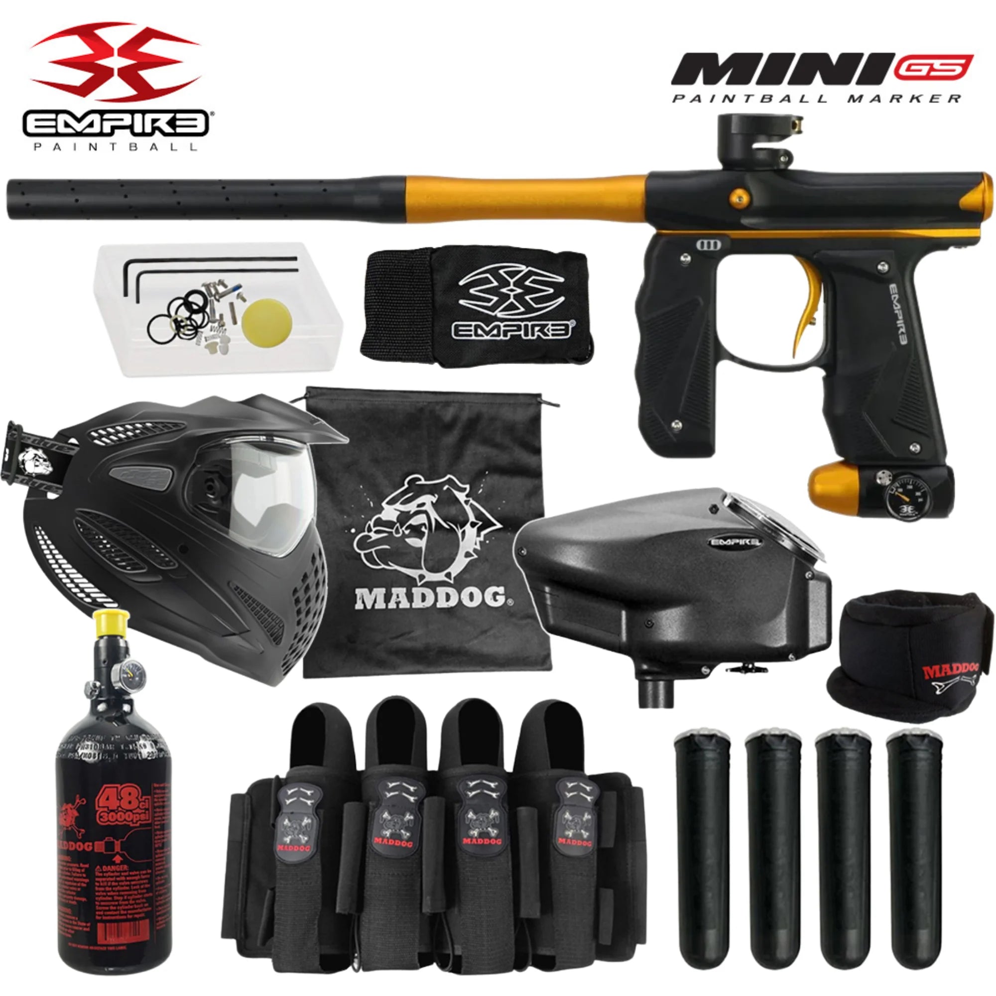 Empire Mini GS Electronic Paintball Marker Packages (HPA Kits)