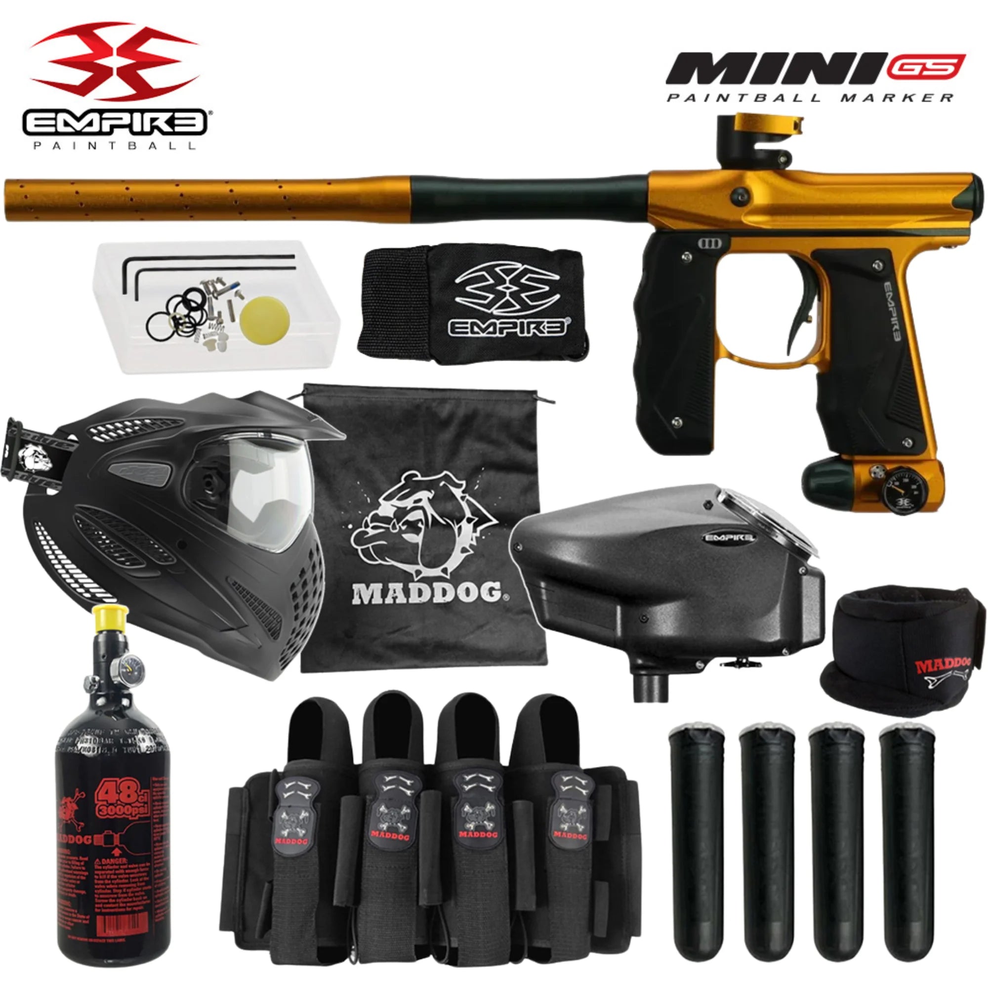 Empire Mini GS Electronic Paintball Marker Packages (HPA Kits)