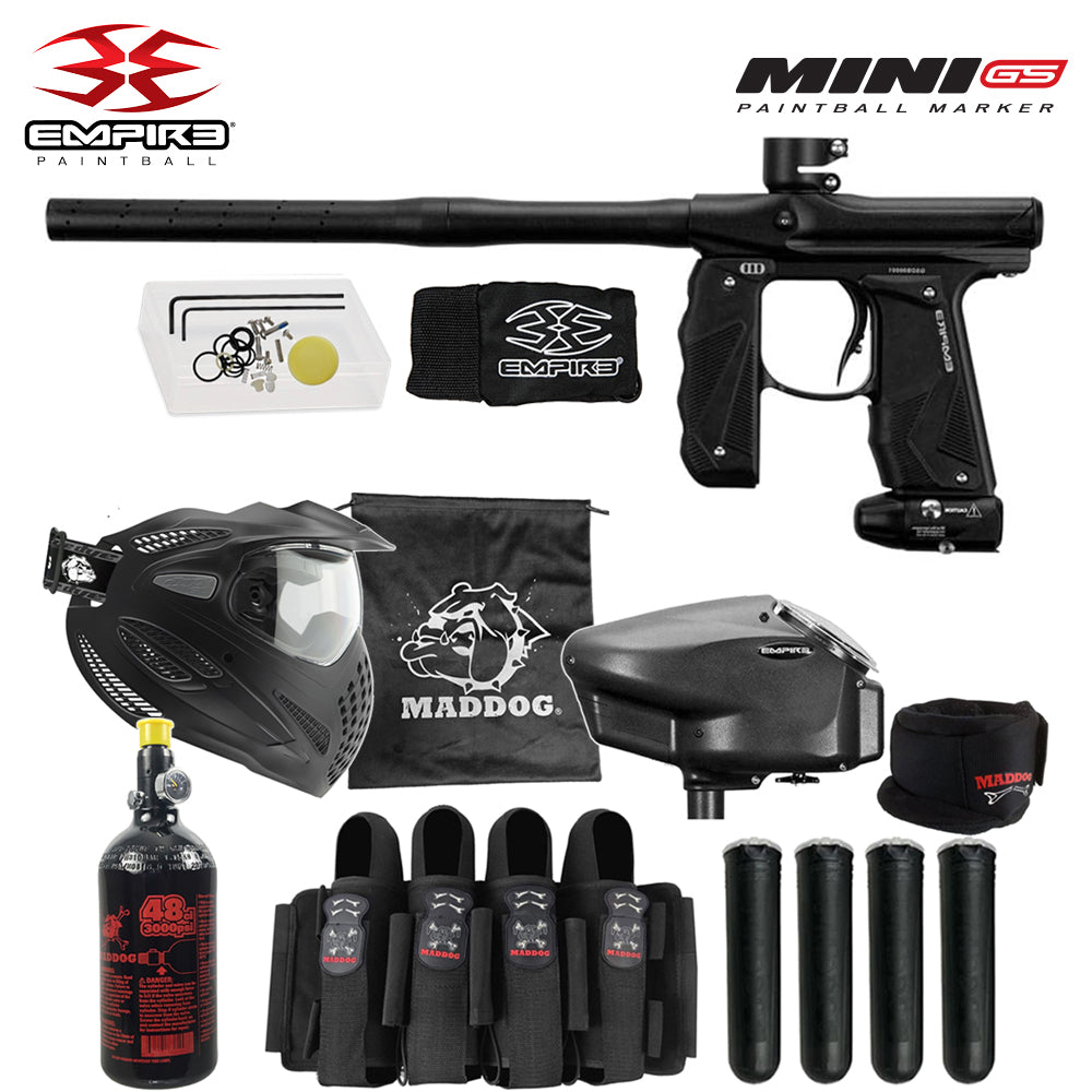 Empire Mini GS Electronic Paintball Gun Marker Packages | Maddog All-In-One Starter Kits