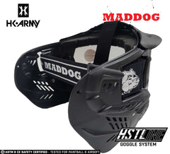 Maddog HK Army HSTL Goggle Paintball Airsoft Mask with Anti Fog Thermal Lens | CLEAR SMOKE FIRE ICE GOLD CHROME Dye