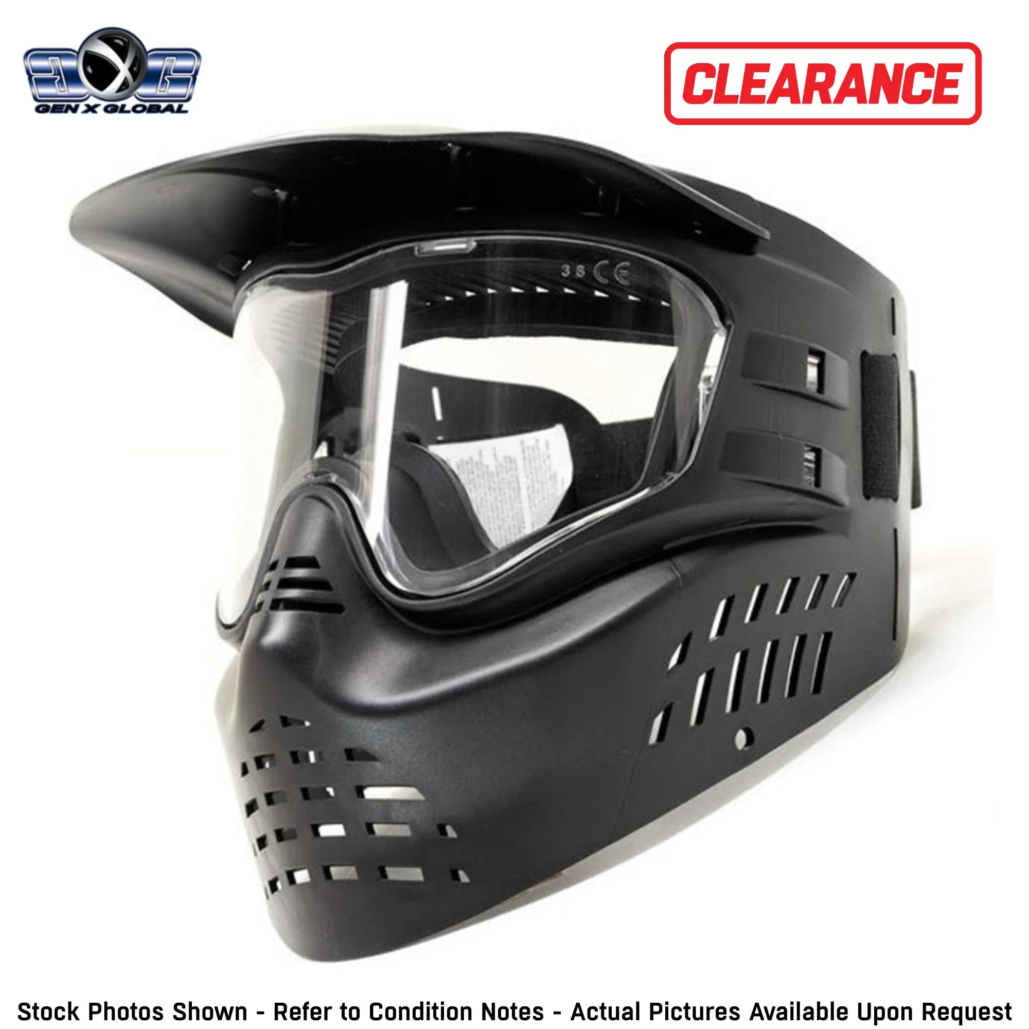 CLEARANCE GenX Global Stealth Paintball Goggles - Basic Single-Pane Kit Mask | OPEN BOX / USED