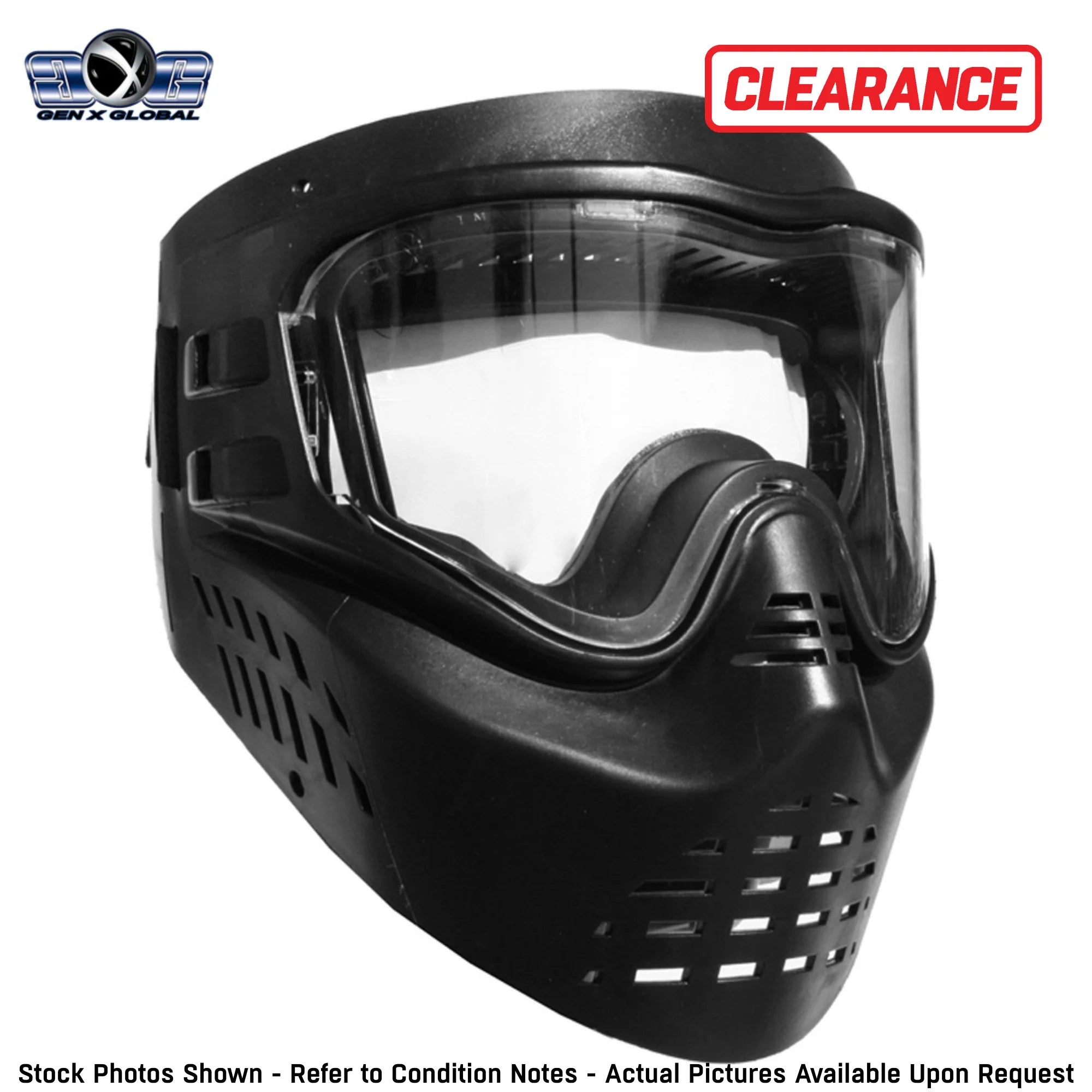 CLEARANCE GenX Global Stealth Paintball Goggles - Basic Single-Pane Kit Mask | OPEN BOX / USED