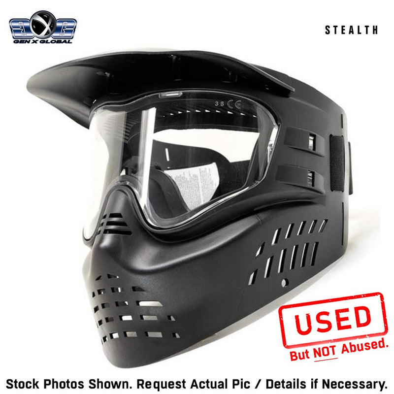 CLEARANCE GenX Global Stealth Paintball Goggles - Black | USED But NOT Abused