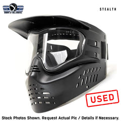 USED GenX Global Stealth Paintball Mask Goggles | Safety Certified Protection