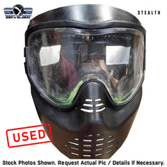 USED GenX Global Stealth Paintball Mask Goggles | Safety Certified Protection