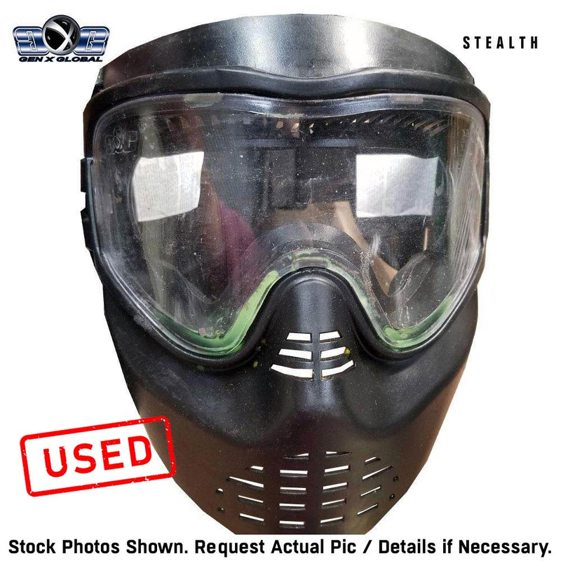 USED GenX Global Stealth Paintball Mask Goggles | Safety Certified Protection
