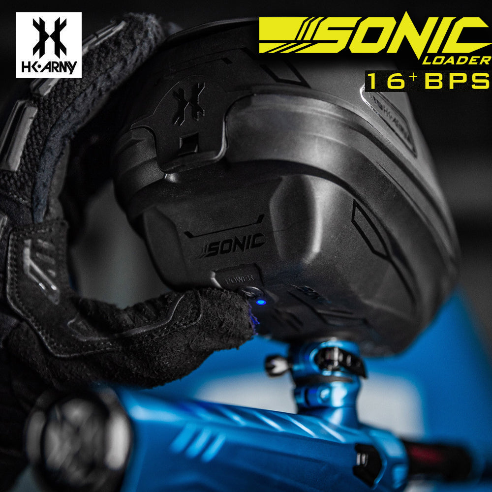 HK Army Sonic Electronic Loader – 16+ BPS std config, hopper loader, consistent loader flow, for tournament, kit layout