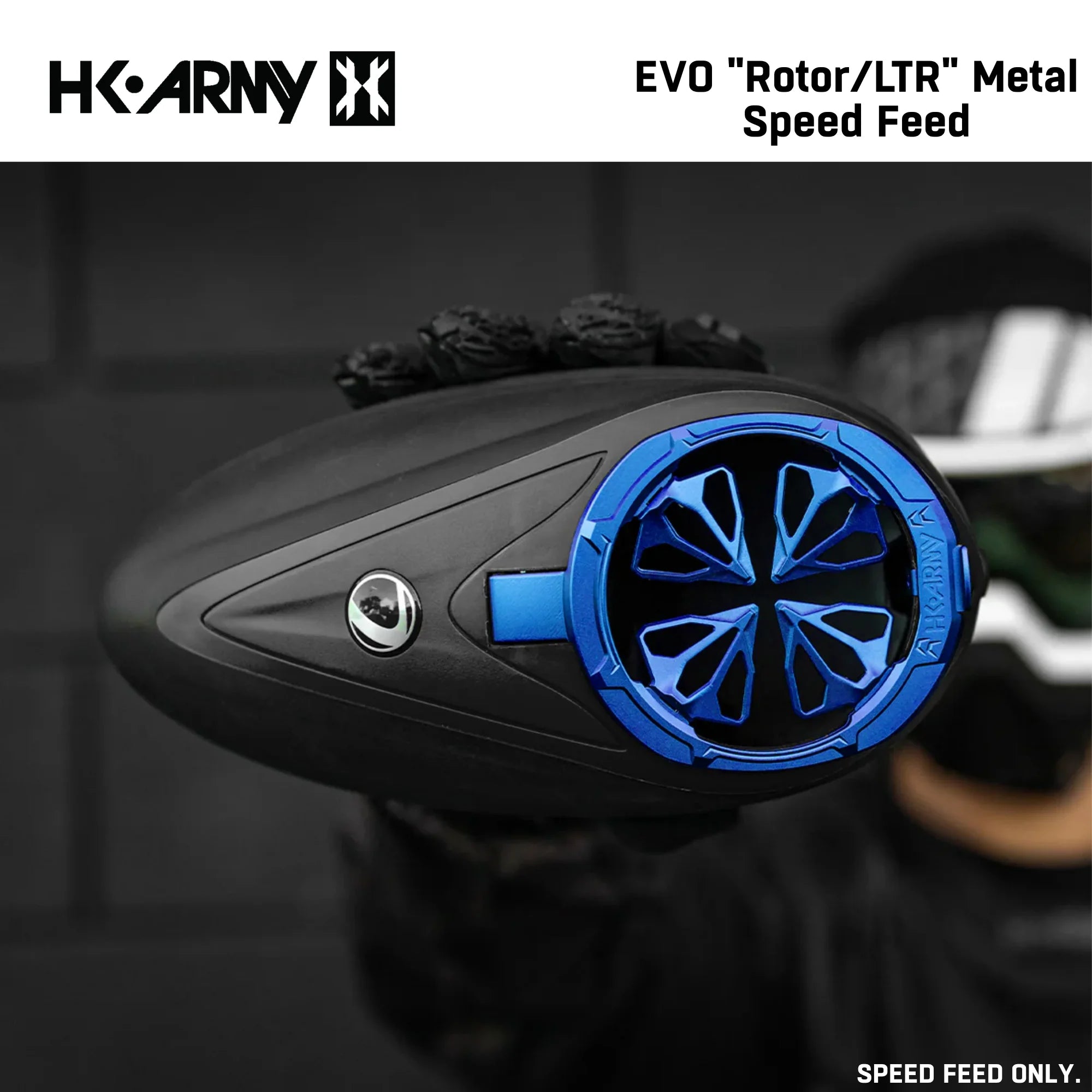 HK Army Evo Pro Metal Speed Feed Paintball Loader Accessory - DYE Rotor / L-TR