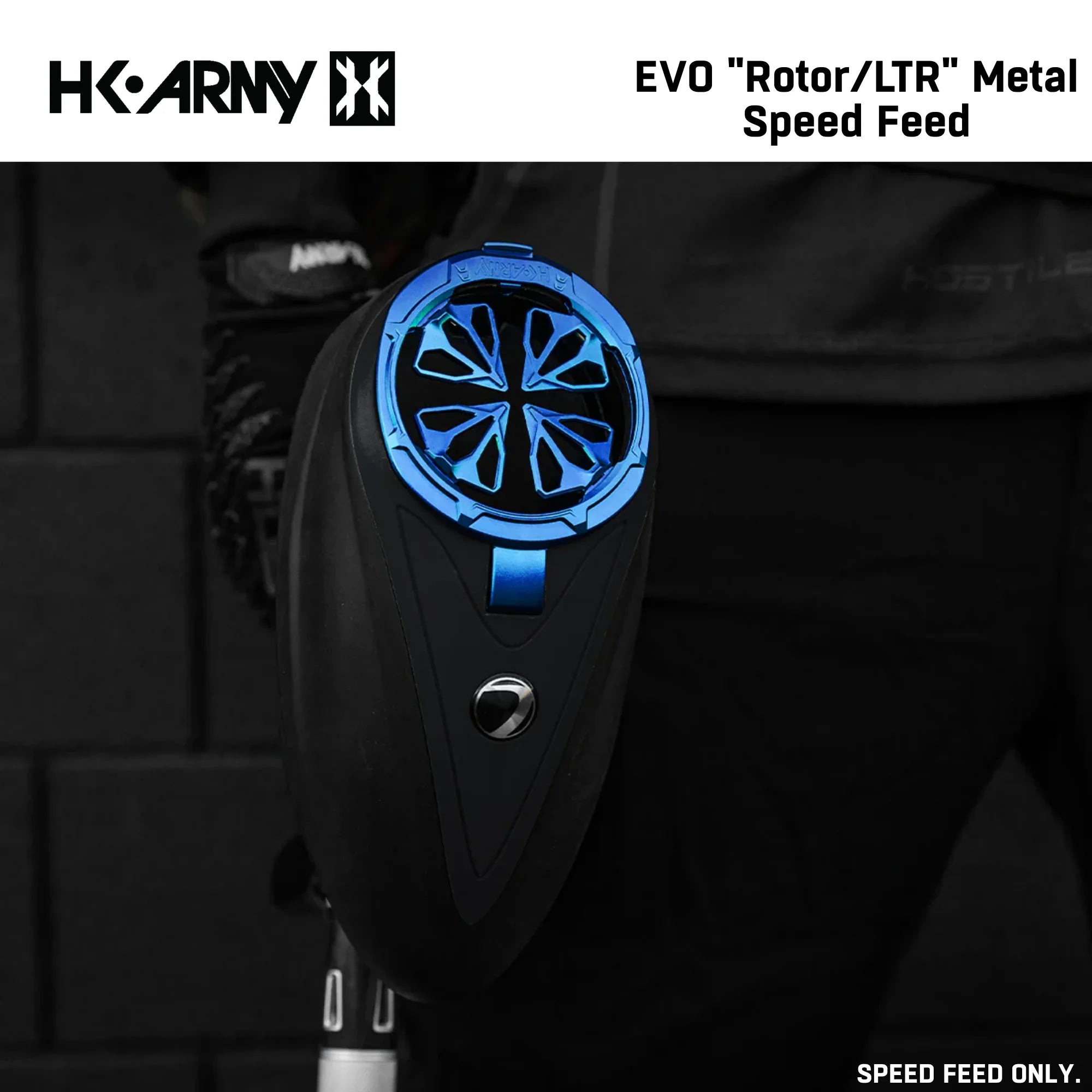 HK Army Evo Pro Metal Speed Feed Paintball Loader Accessory - DYE Rotor / L-TR
