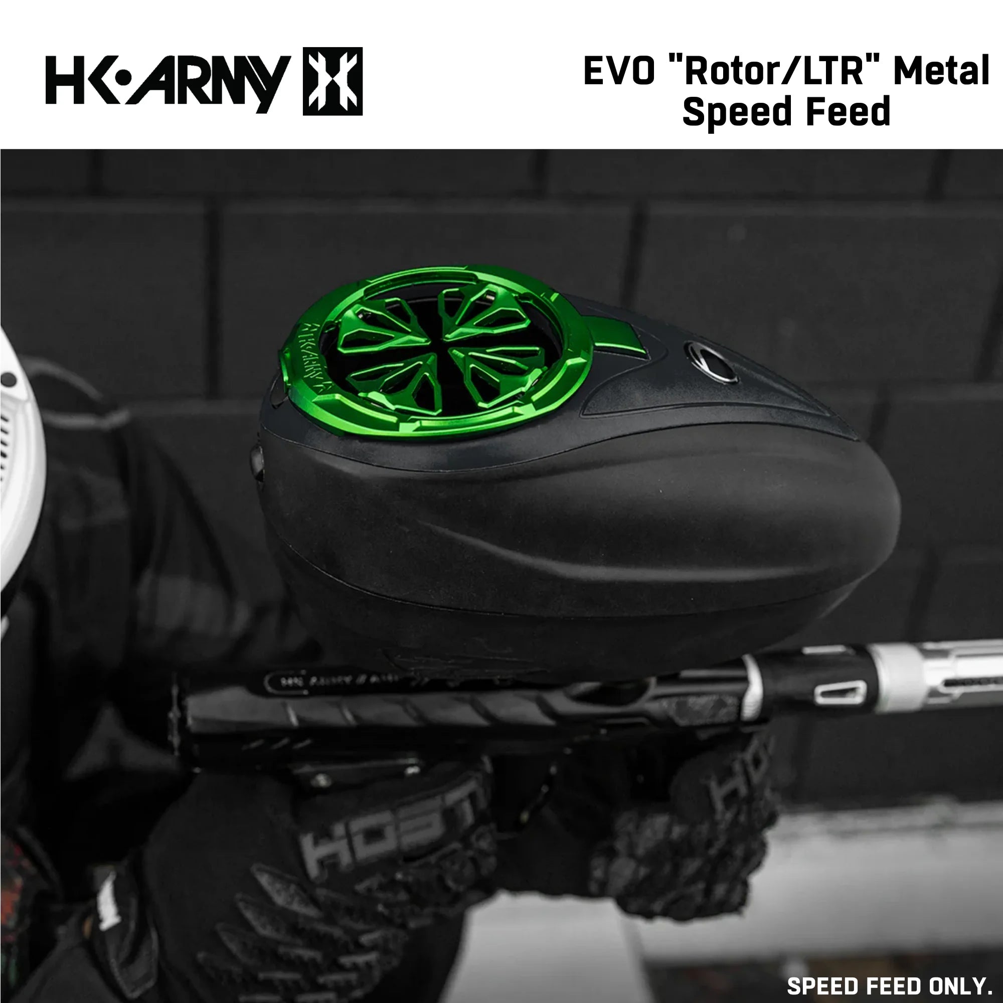 HK Army Evo Pro Metal Speed Feed Paintball Loader Accessory - DYE Rotor / L-TR