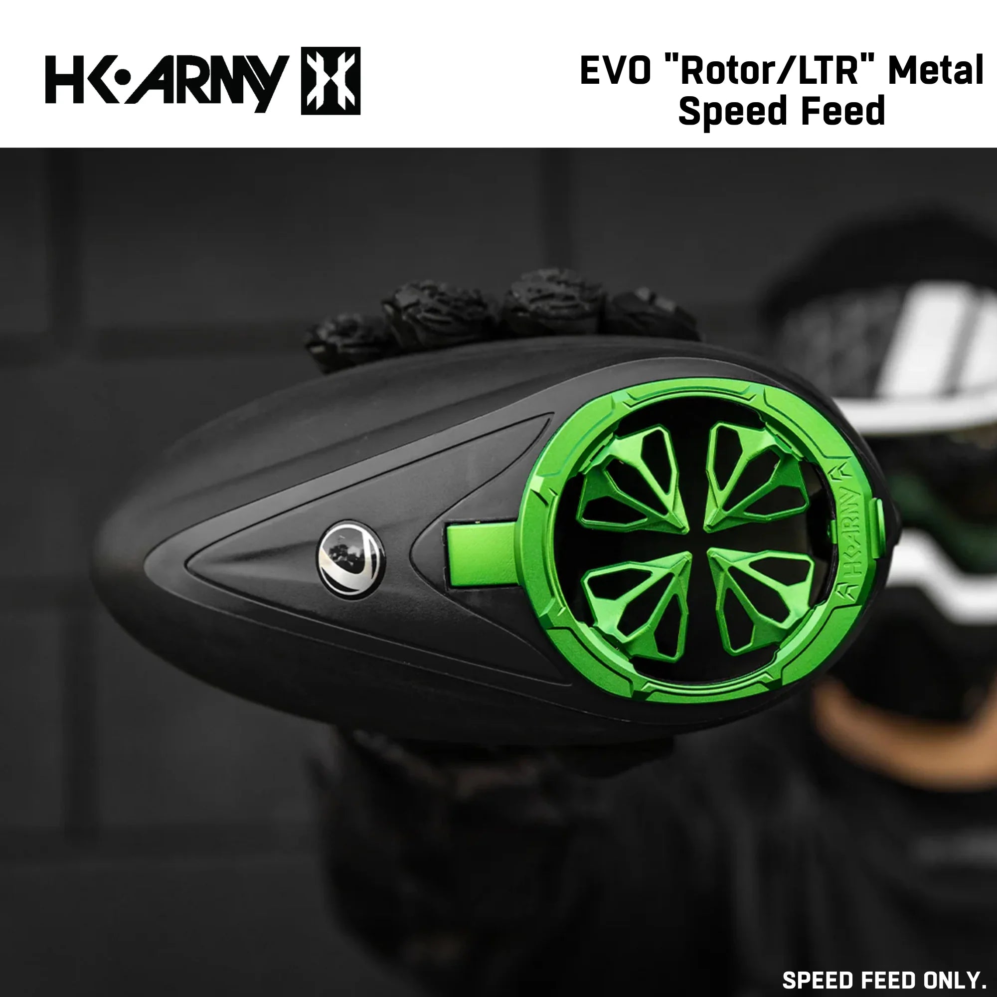 HK Army Evo Pro Metal Speed Feed Paintball Loader Accessory - DYE Rotor / L-TR