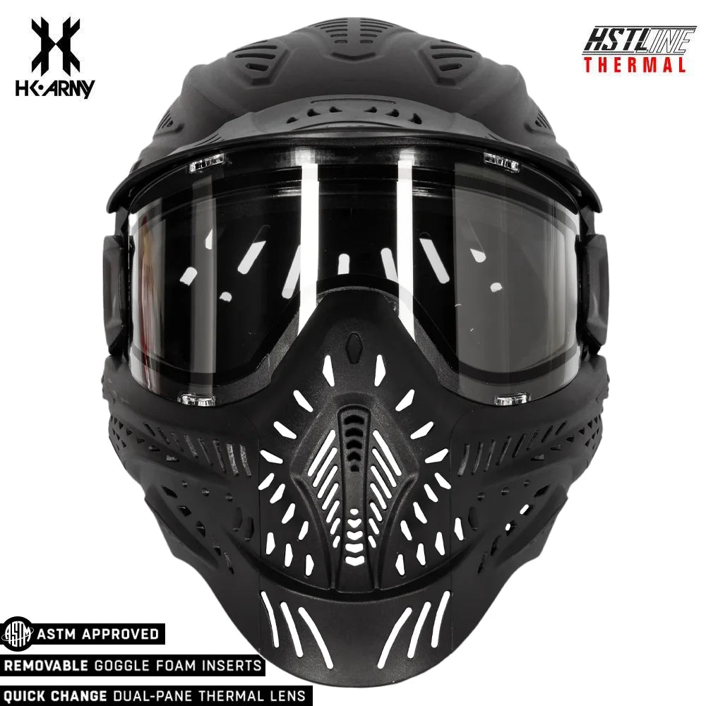 HK Army HSTL HEADGUARD Goggle Paintball Airsoft Mask with Anti Fog Thermal Lens - Clear