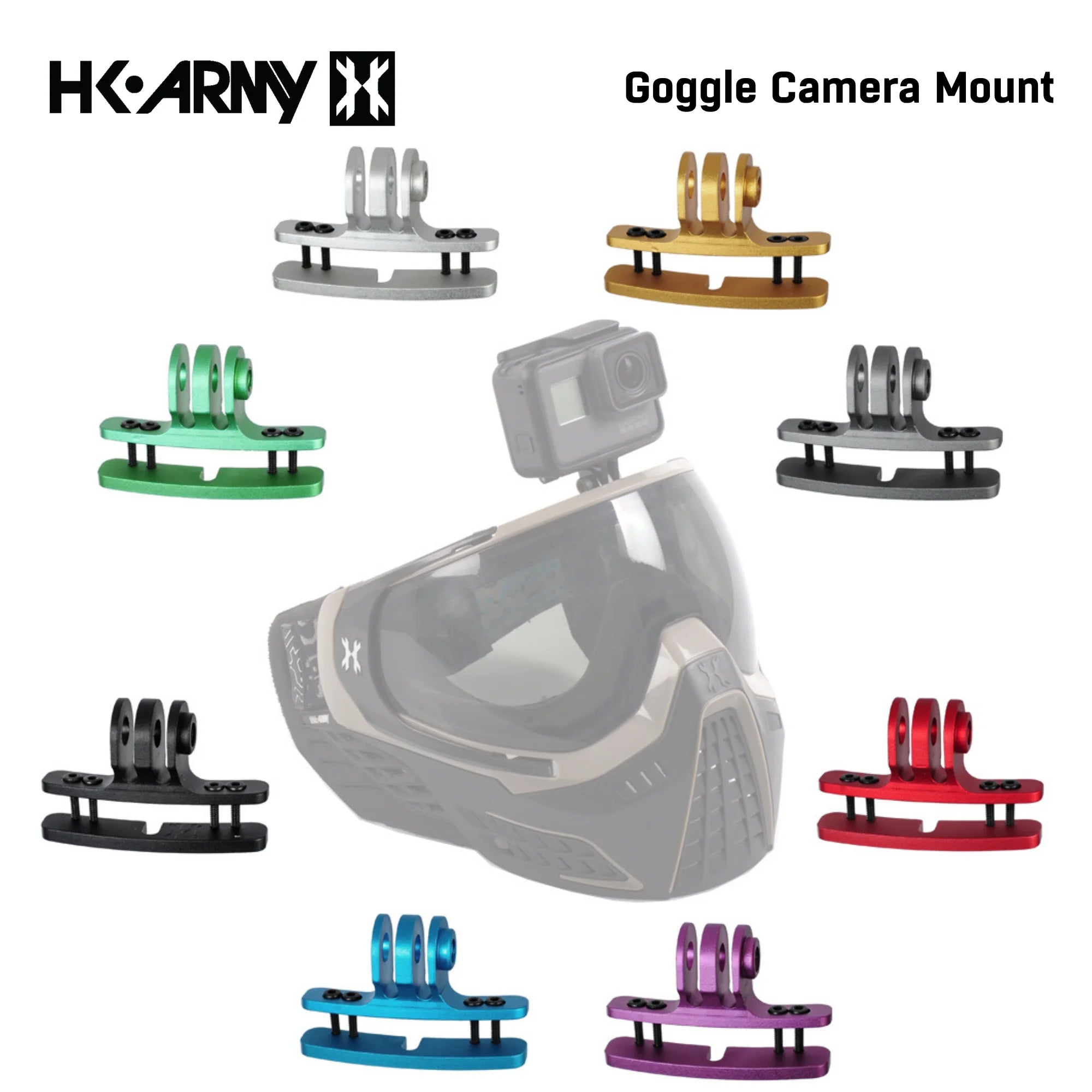HK Army Paintball & Airsoft Goggle Camera Mount for GoPro & Action Cameras
