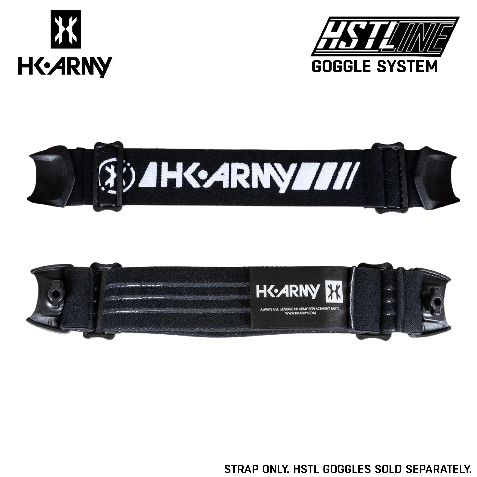 HK Army HSTL Goggle Strap w/ Clips | Replacement Strap for HSTL Goggles